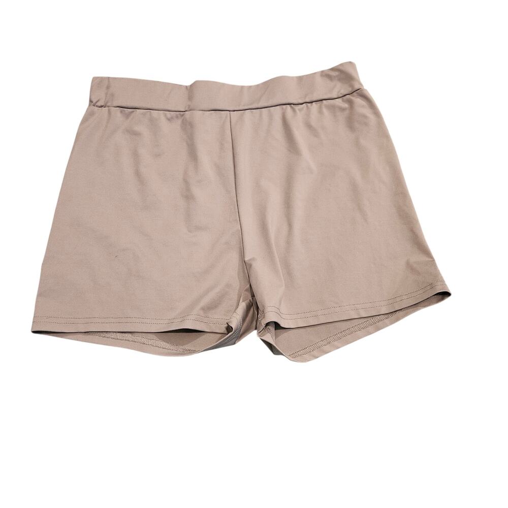 Shein Gray High Waisted Athletic Shorts Women’s Large Stretch Activewear